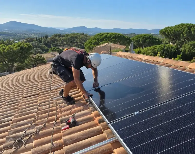 Installateur panneaux solaires Aumessas — pose photovoltaïque sur toiture