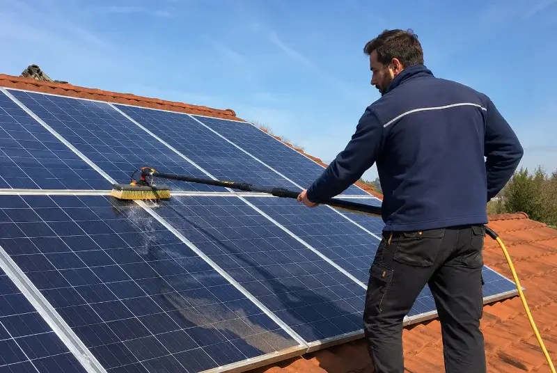 Nettoyage et entretien de panneaux solaires à Aumessas
