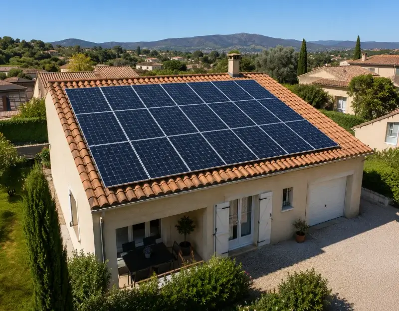 Prime à l'autoconsommation panneaux solaires Aumessas — aide financière de l'État
